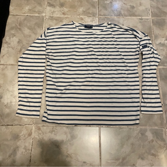 Saint James L'atelier Top Womens 42/L Striped France Longsleeve - Picture 1 of 10